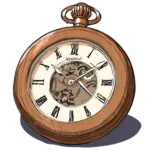 Illustration d’une montre de poche symbolisant une disponibilité 24h/24